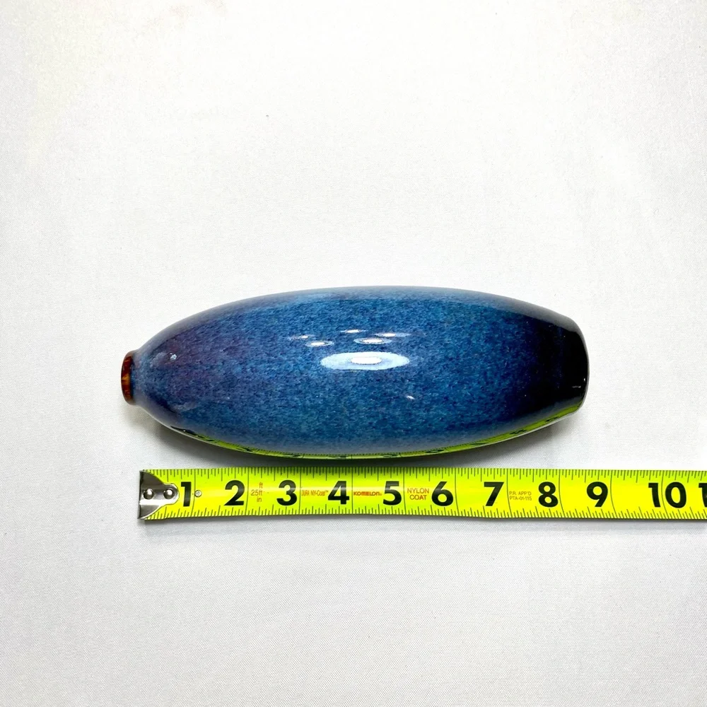 Vase CLYTYOPK Ceramic glazed Vase Modern Farmhouse Decoration cobalt Blue
